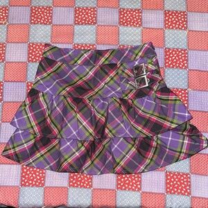 The Children's Place Plaid Skort with Buckle Accents